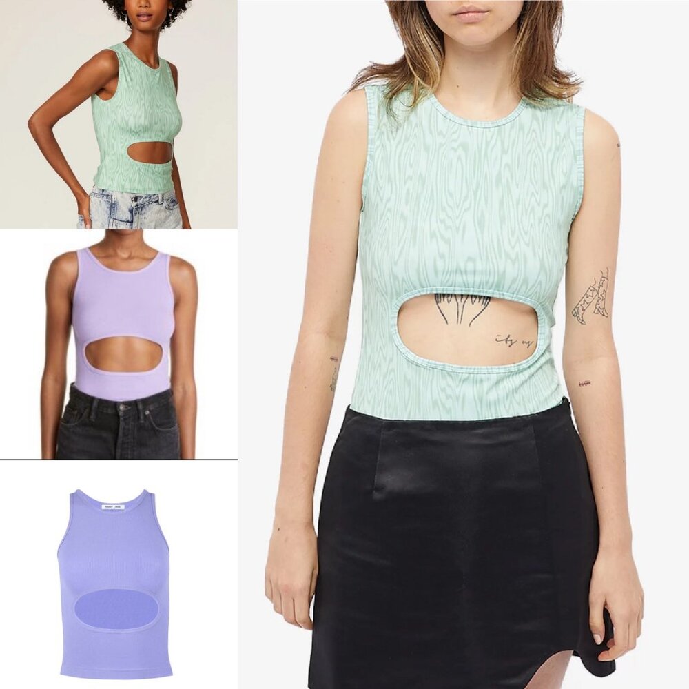 Sandy Liang Riblet/Kin Cut Out Tank